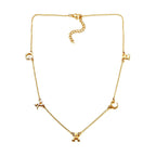 Vermeil YG Sterling Silver Fancy Necklace (Size - 20),  Silver Wt. 6 Gms