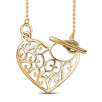 Vermeil YG Sterling Silver Fancy Necklace (Size - 20),  Silver Wt. 8 Gms