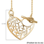 Vermeil YG Sterling Silver Fancy Necklace (Size - 20),  Silver Wt. 8 Gms