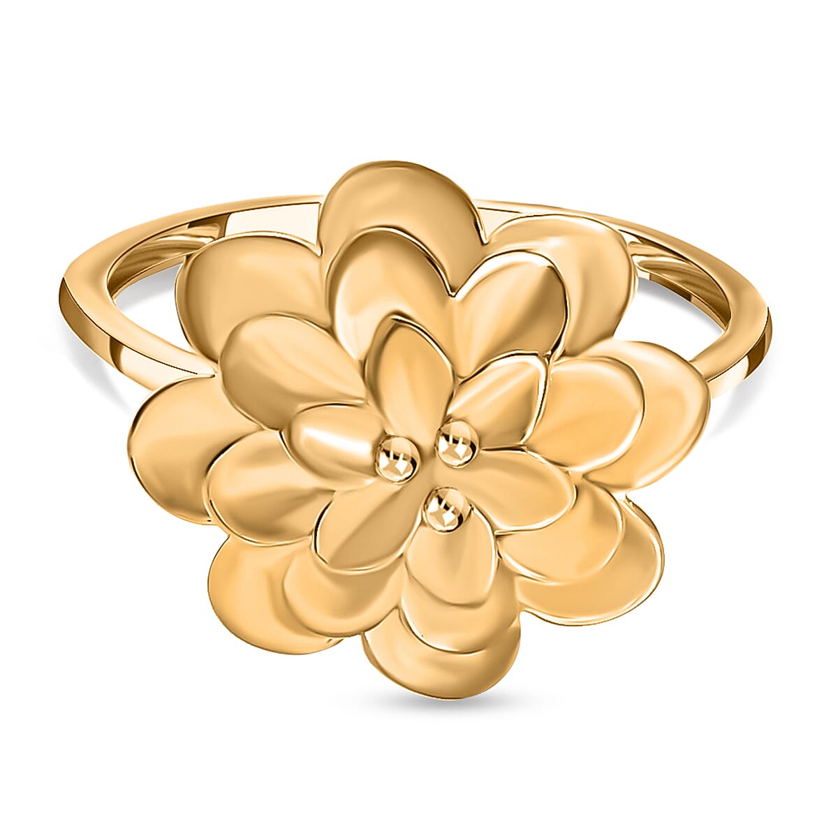 Designer Inspired - 18K Yellow Gold Vermeil Plated Sterling Silver Floral Ring 7635681 0