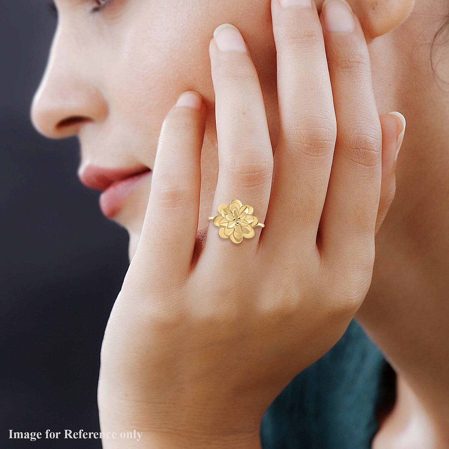 Designer Inspired - 18K Yellow Gold Vermeil Plated Sterling Silver Floral Ring 7635681 2
