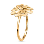Designer Inspired - 18K Yellow Gold Vermeil Plated Sterling Silver Floral Ring
