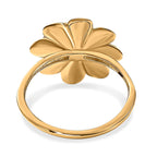 Designer Inspired - 18K Yellow Gold Vermeil Plated Sterling Silver Floral Ring