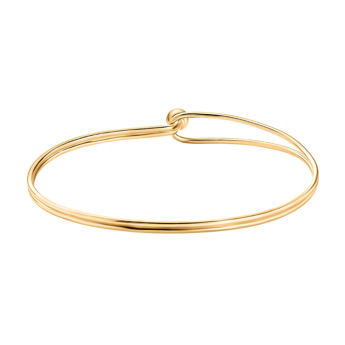 18K Vermeil Yellow Gold Plated Sterling Silver Cuff Bangle (Size 7.5) 7666711 4