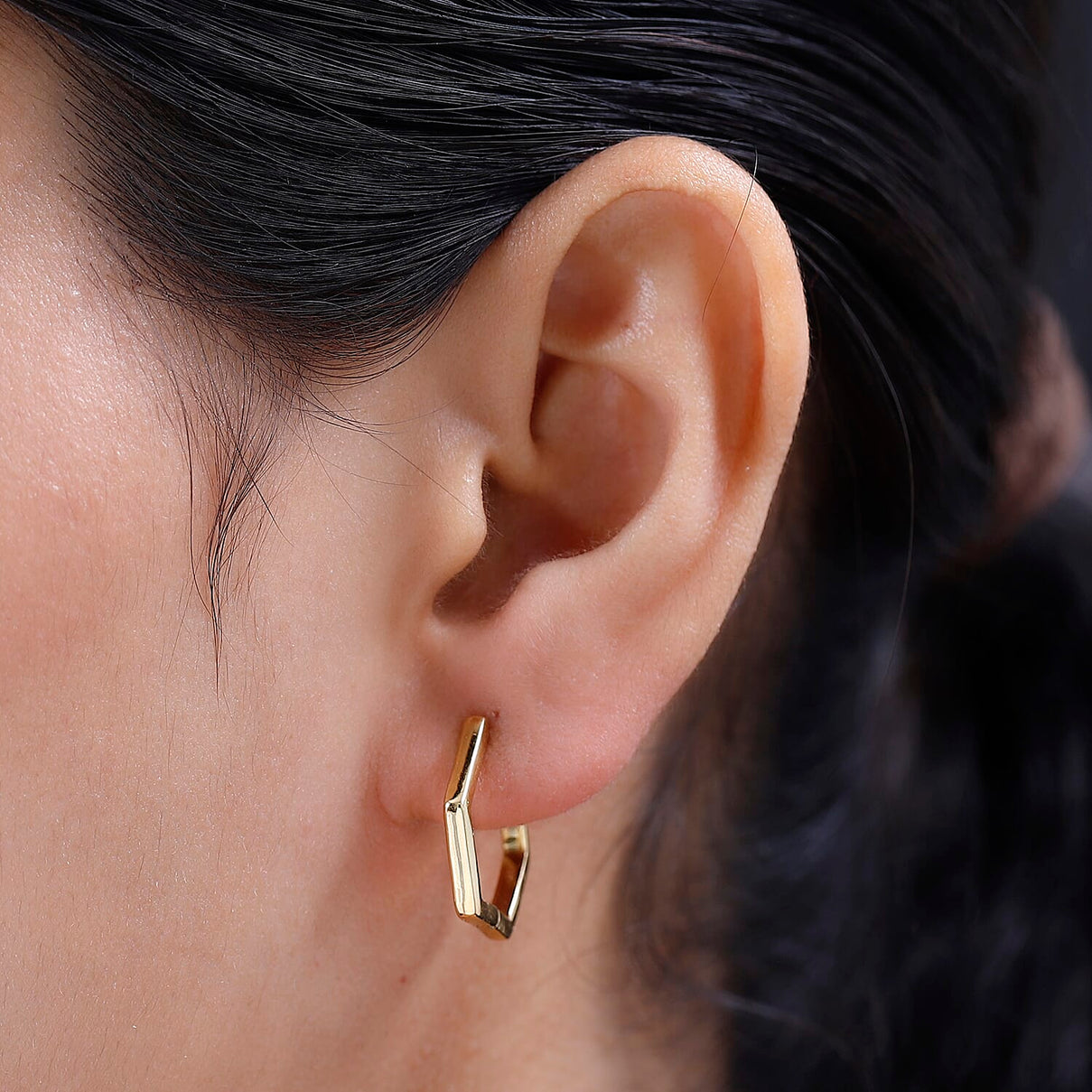 Waterproof Full Hoop Earrings in 18K Vermeil Yellow Gold Plating Sterling Silver 7618163 3