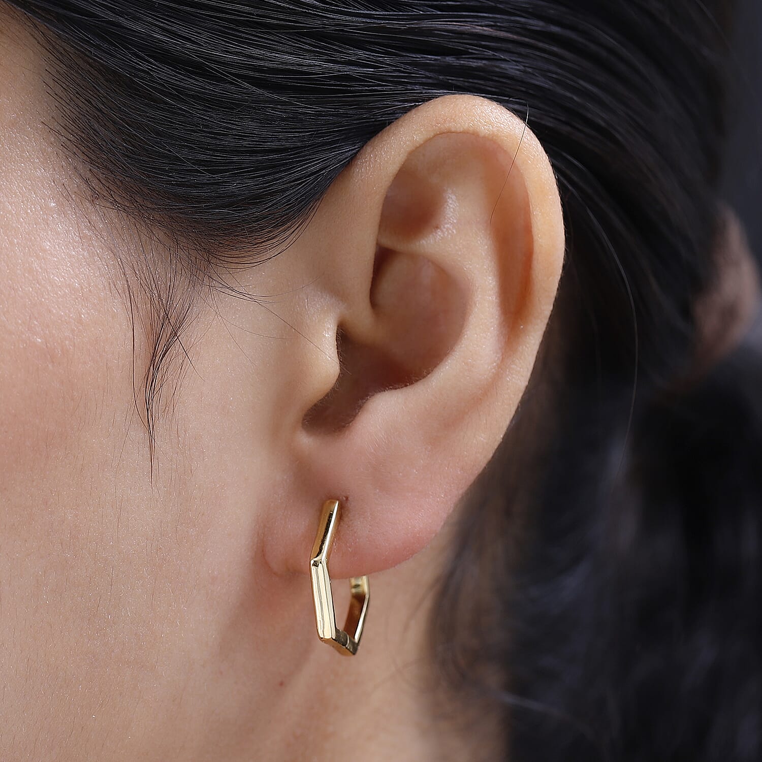 Waterproof Full Hoop Earrings in 18K Vermeil Yellow Gold Plating Sterling Silver 7618163 3