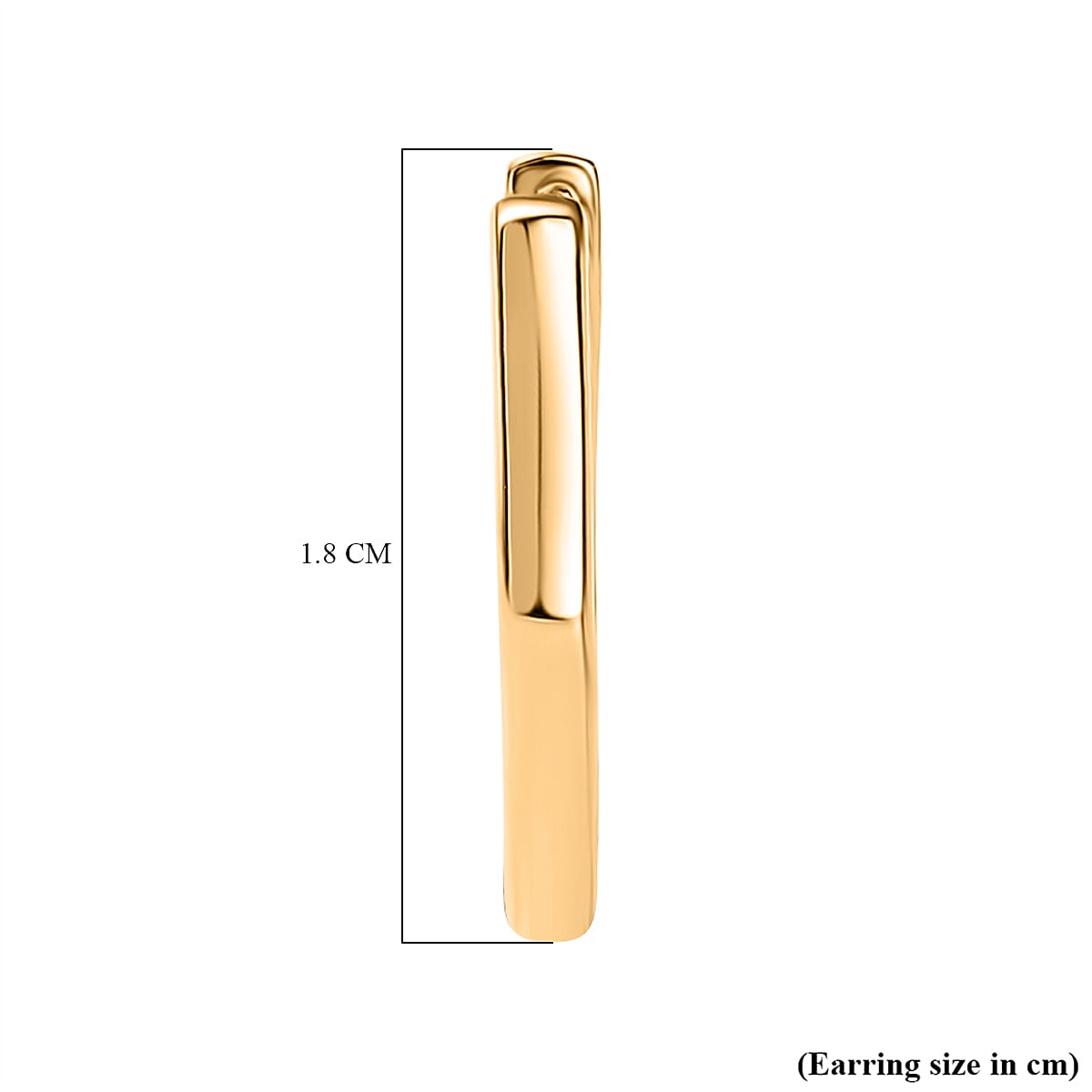Waterproof Full Hoop Earrings in 18K Vermeil Yellow Gold Plating Sterling Silver 7618163 5