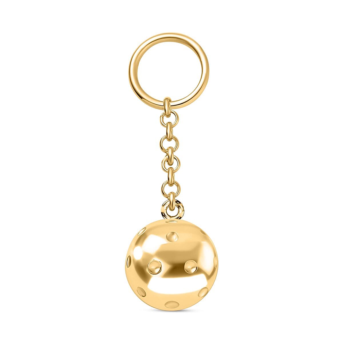 Ball Keychain in 18K Yellow Gold Vermeil Plated Sterling Silver 7704386 0