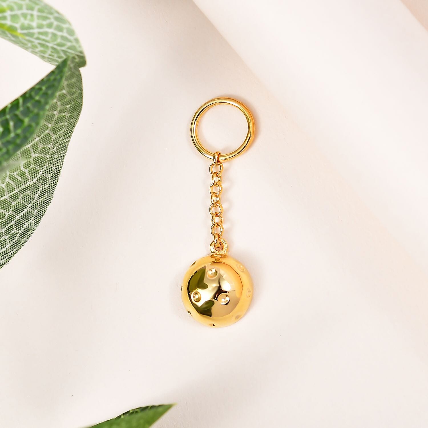 Ball Keychain in 18K Yellow Gold Vermeil Plated Sterling Silver 7704386 2
