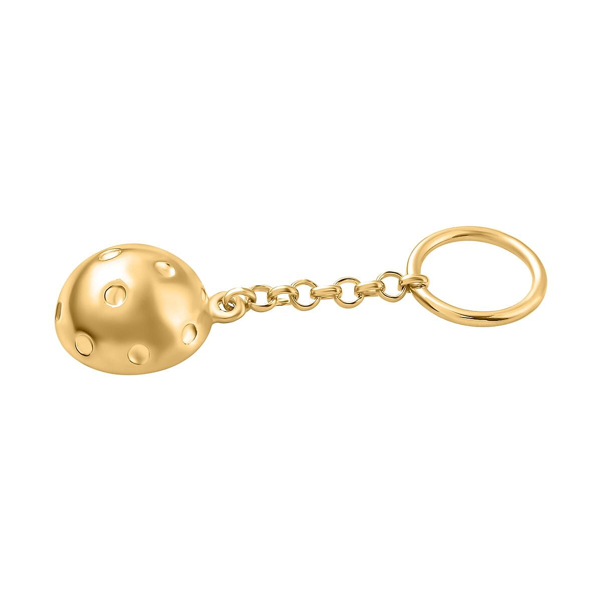 Ball Keychain in 18K Yellow Gold Vermeil Plated Sterling Silver 7704386 3