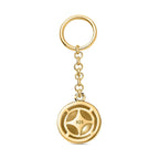 Keychain in 18K Yellow Gold Vermeil Plated Sterling Silver