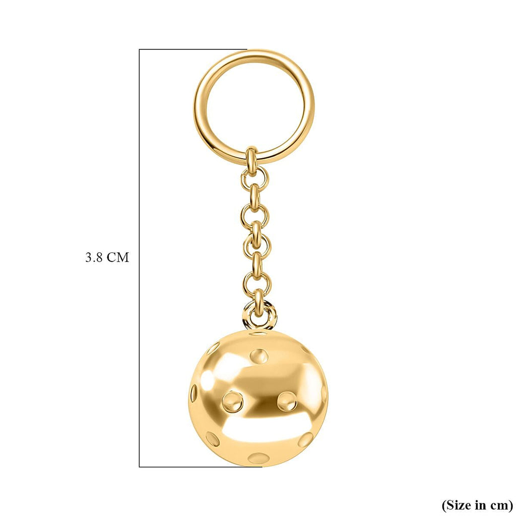 Keychain in 18K Yellow Gold Vermeil Plated Sterling Silver