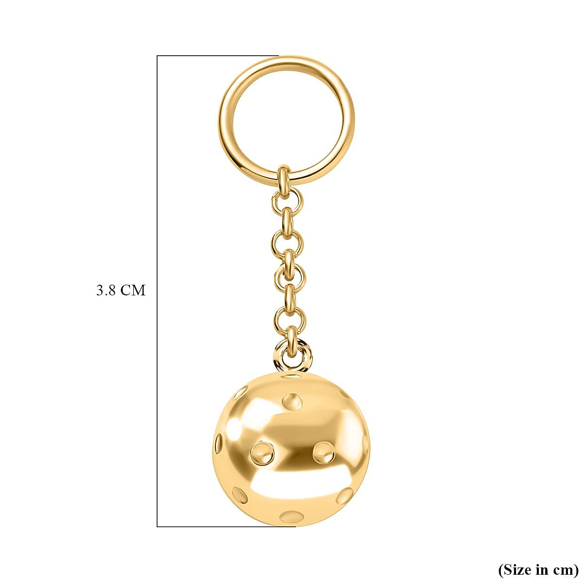 Ball Keychain in 18K Yellow Gold Vermeil Plated Sterling Silver 7704386 5