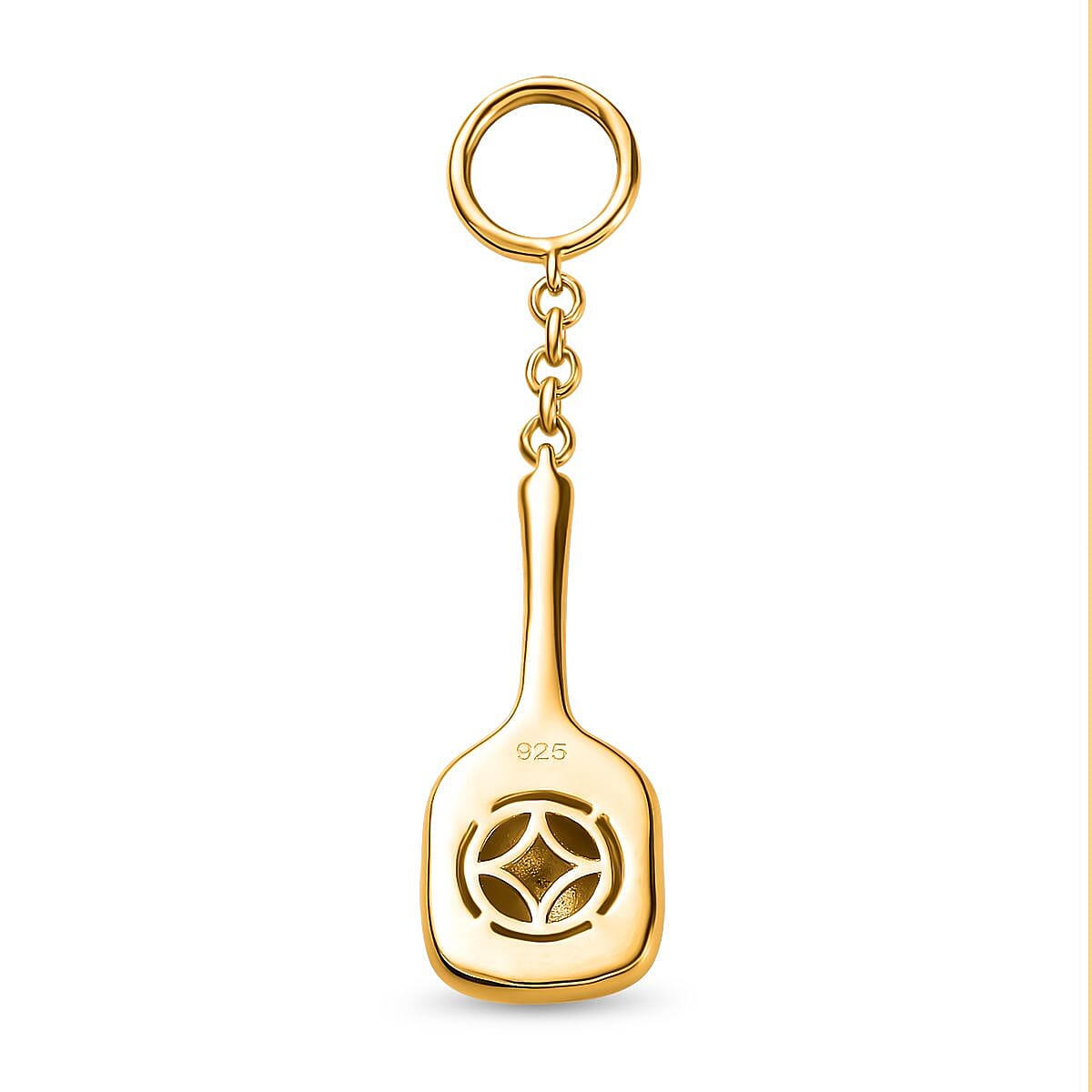 Tennis Racket and Ball Keychain in 18K Yellow Gold Vermeil Plated Sterling Silver 7704410 4