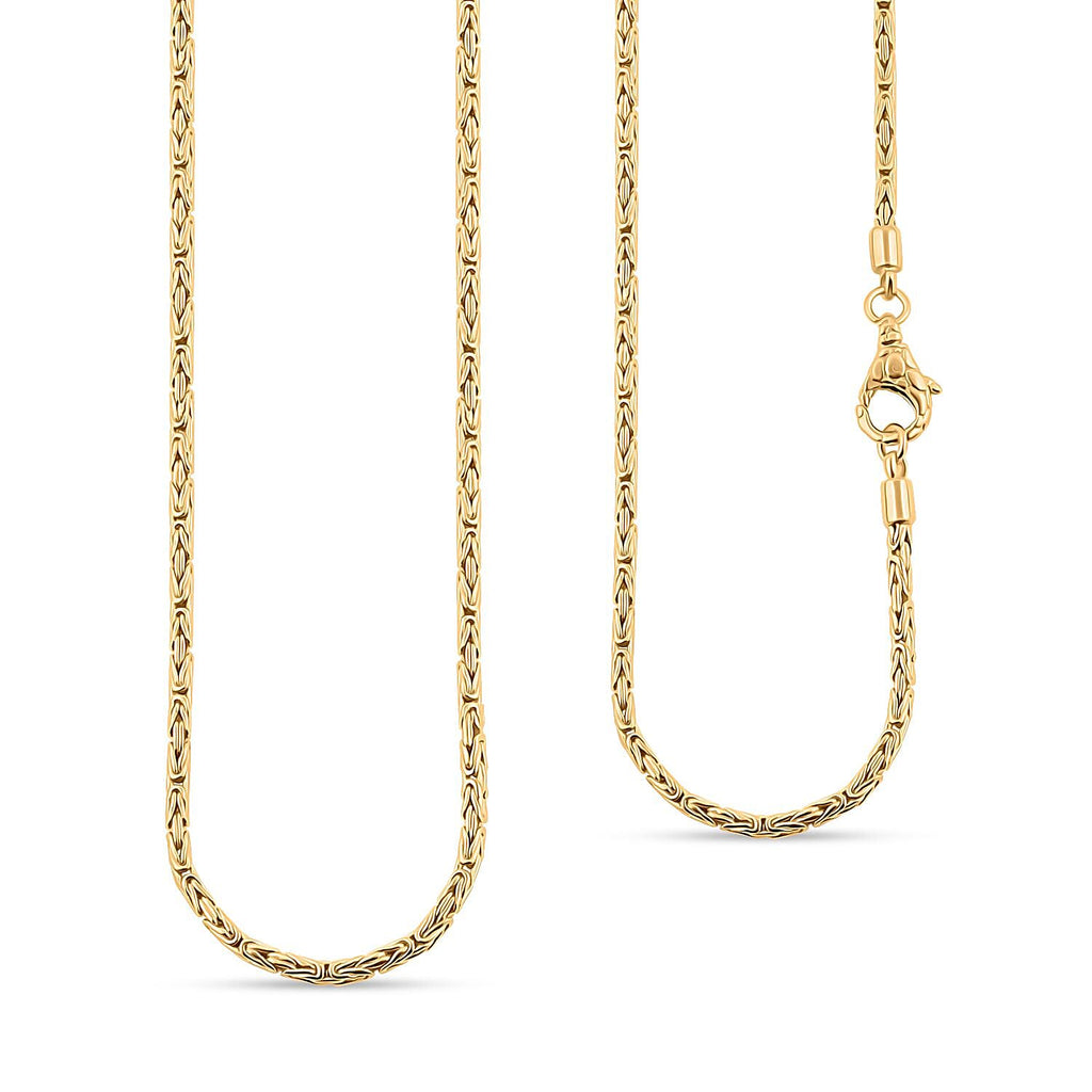 Royal Bali - 22K Gold Vermeil Plated Sterling Silver Borobudur Necklace (Size - 20), Silver Wt. 22.30 Gms