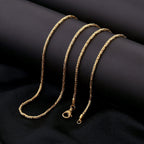 Royal Bali - 22K Gold Vermeil Plated Sterling Silver Borobudur Necklace (Size - 20), Silver Wt. 22.30 Gms