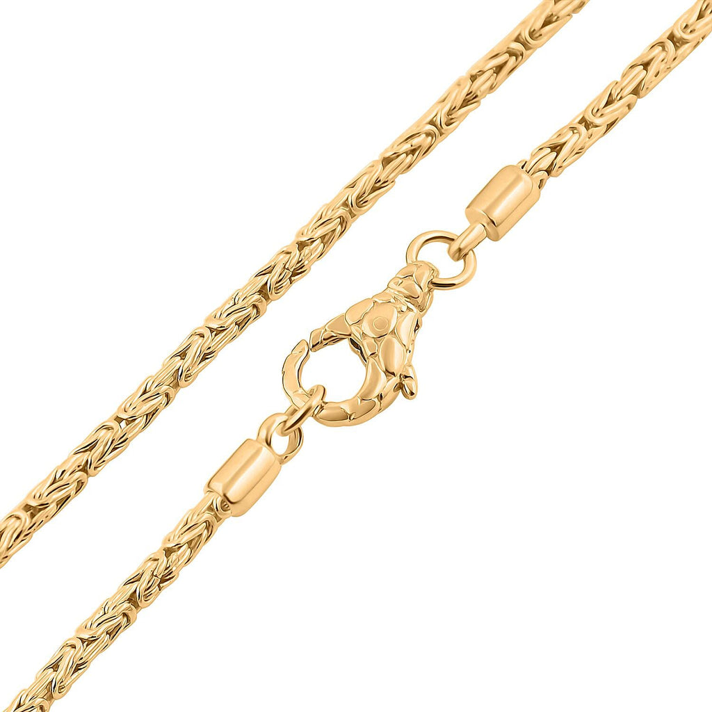 Royal Bali - 22K Gold Vermeil Plated Sterling Silver Borobudur Necklace (Size - 20), Silver Wt. 22.30 Gms