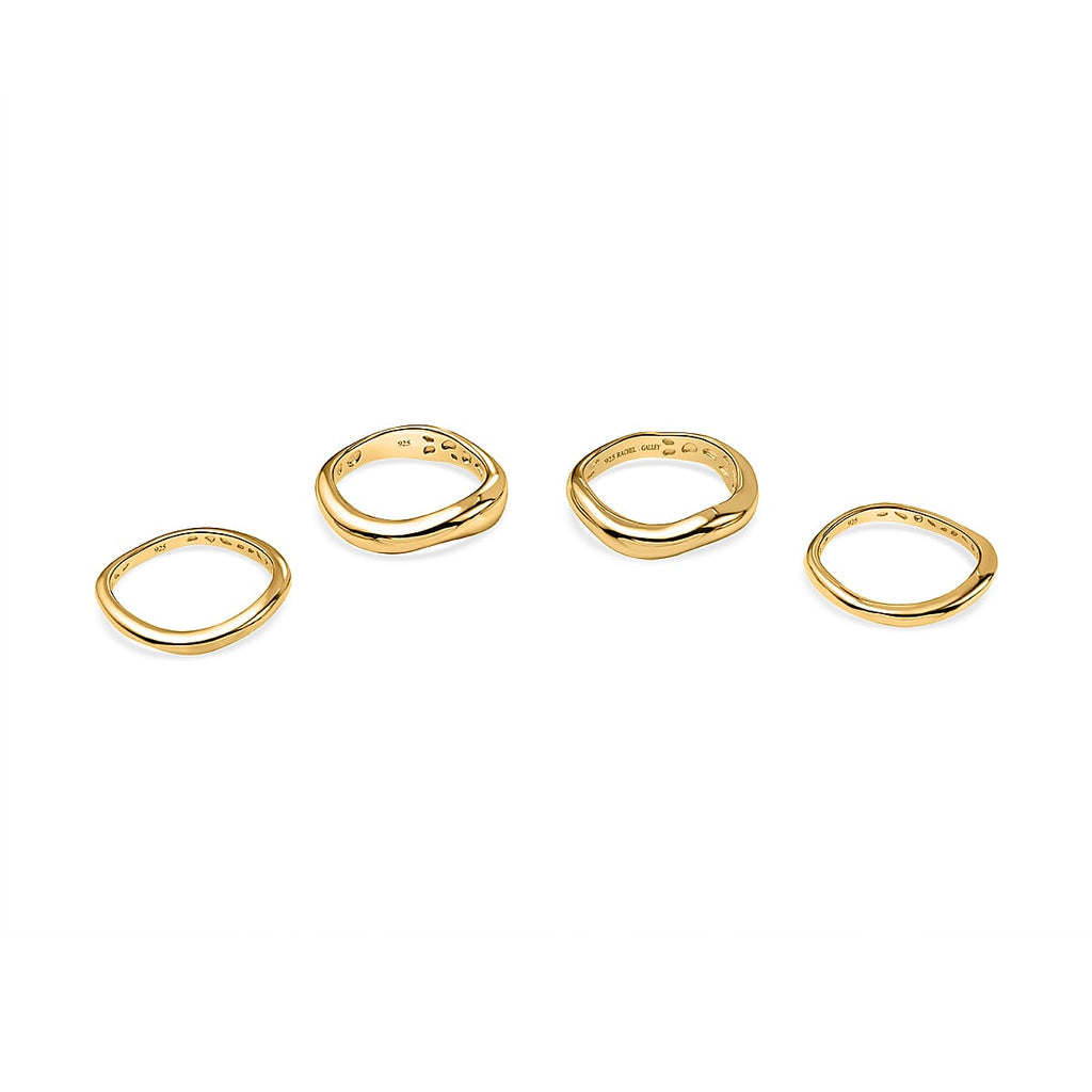 Vermeil Yellow Gold Plated Sterling Silver Ring, Silver Wt. 13 Gms