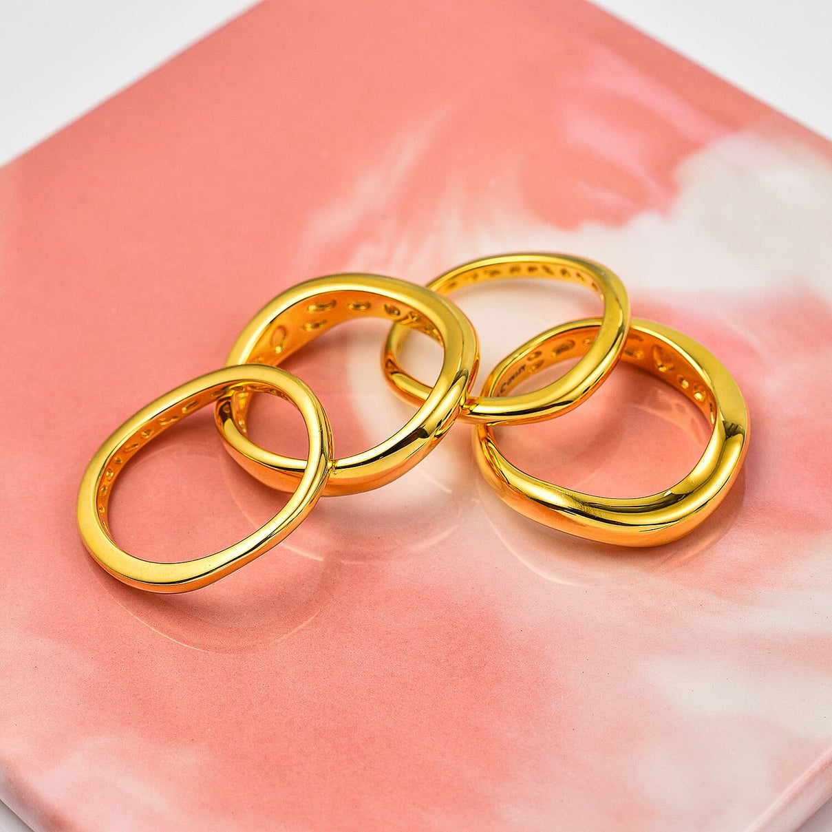 Vermeil Yellow Gold Plated Sterling Silver Ring, Silver Wt. 13 Gms 4182193 1