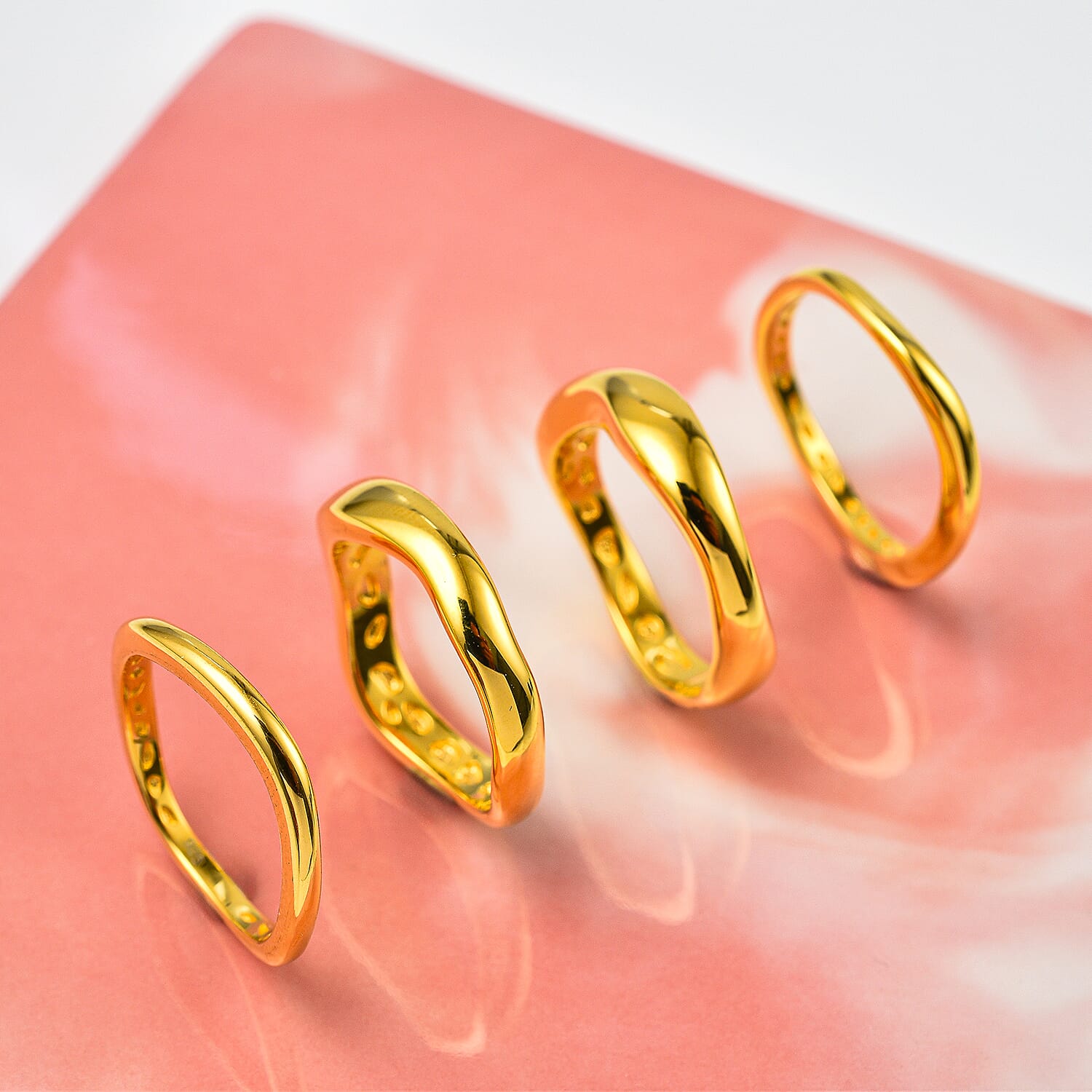 Vermeil Yellow Gold Plated Sterling Silver Ring, Silver Wt. 13 Gms 4182193 2