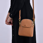 DEAL OF THE DAY - Versatile Small Western Crossbody Bag with Detachable Shoulder Strap - Tan
