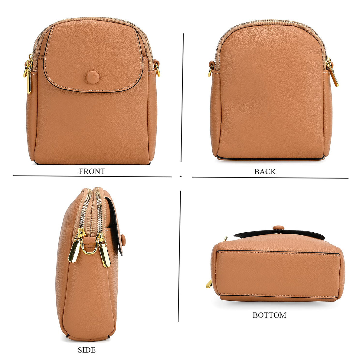 DEAL OF THE DAY - Versatile Small Western Crossbody Bag with Detachable Shoulder Strap - Tan 7995172 4