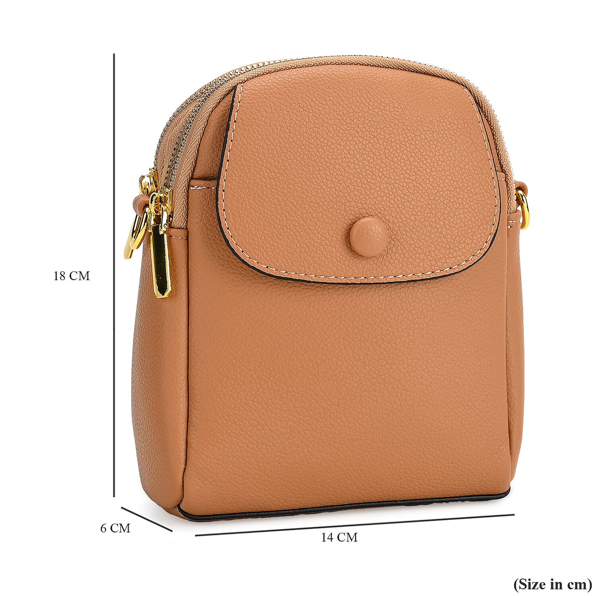 DEAL OF THE DAY - Versatile Small Western Crossbody Bag with Detachable Shoulder Strap - Tan 7995172 7