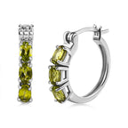 Rare Vesuvianite Earrings in Platinum Overlay Sterling Silver 1.74 Ct