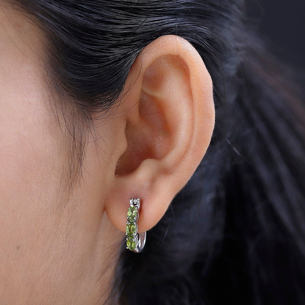 Rare Vesuvianite Earrings in Platinum Overlay Sterling Silver 1.74 Ct 7621940 2