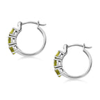 Rare Vesuvianite Earrings in Platinum Overlay Sterling Silver 1.74 Ct