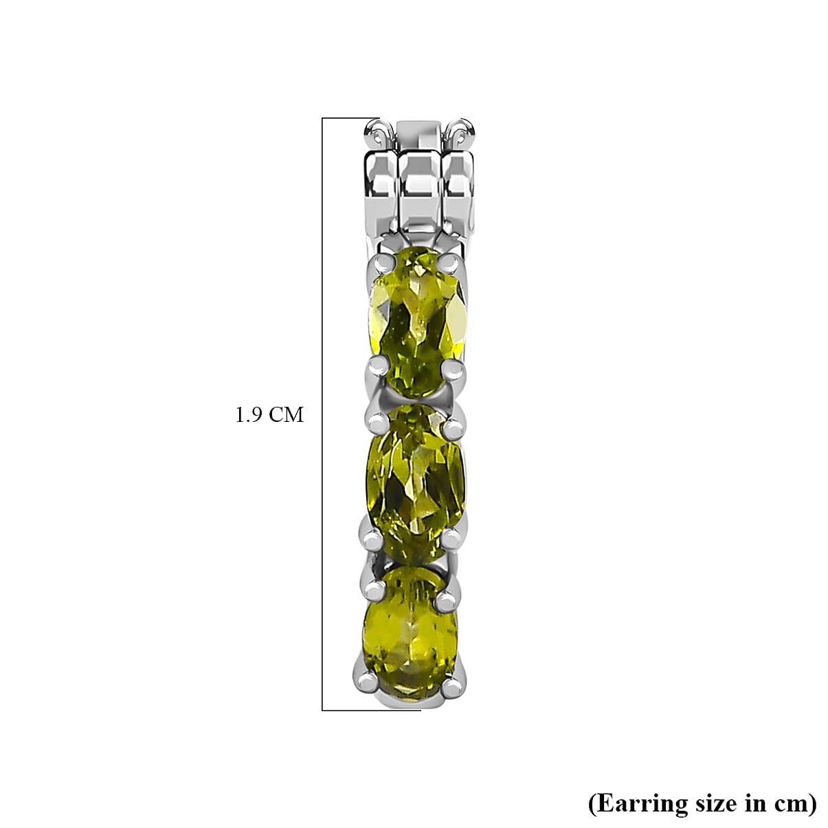 Rare Vesuvianite Earrings in Platinum Overlay Sterling Silver 1.74 Ct 7621940 4