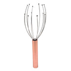Vibrating Head Massager (Requires 1 x AA Battery - Not Included) - Rose Gold