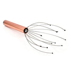 Vibrating Head Massager (Requires 1 x AA Battery - Not Included) - Rose Gold