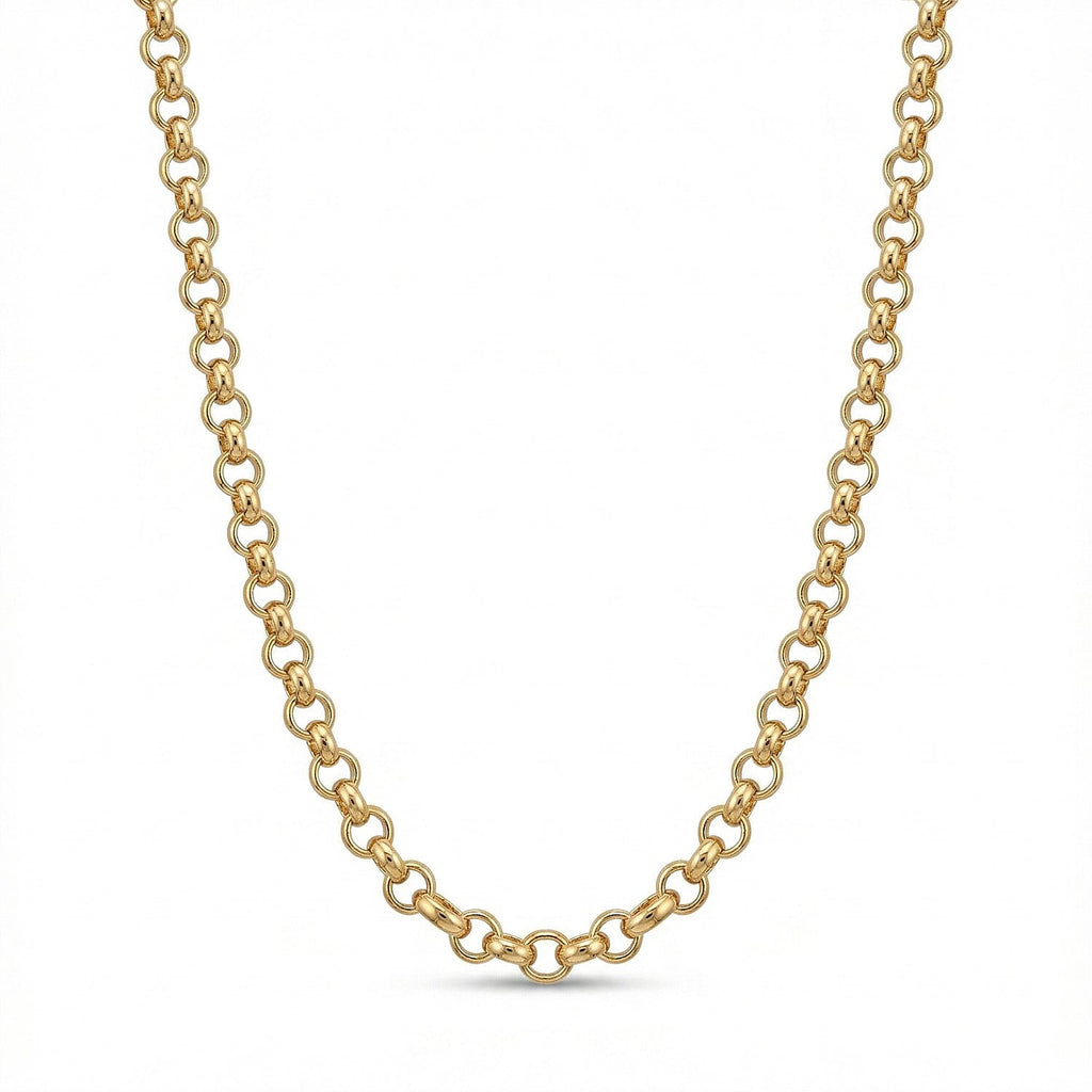 ITALIAN ROMA CLOSEOUT BUY - 9K Yellow Gold Belcher Necklace  (Size - 22) with Lobster Clasp - Gold Wt 10.25gm