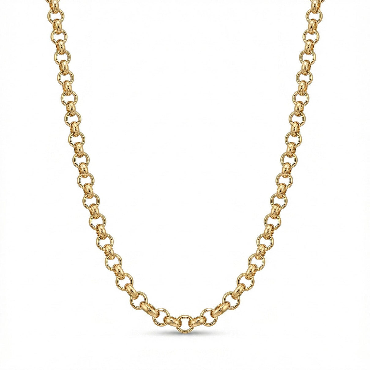 ITALIAN ROMA CLOSEOUT BUY - 9K Yellow Gold Belcher Necklace  (Size - 22) with Lobster Clasp, 8519071 0