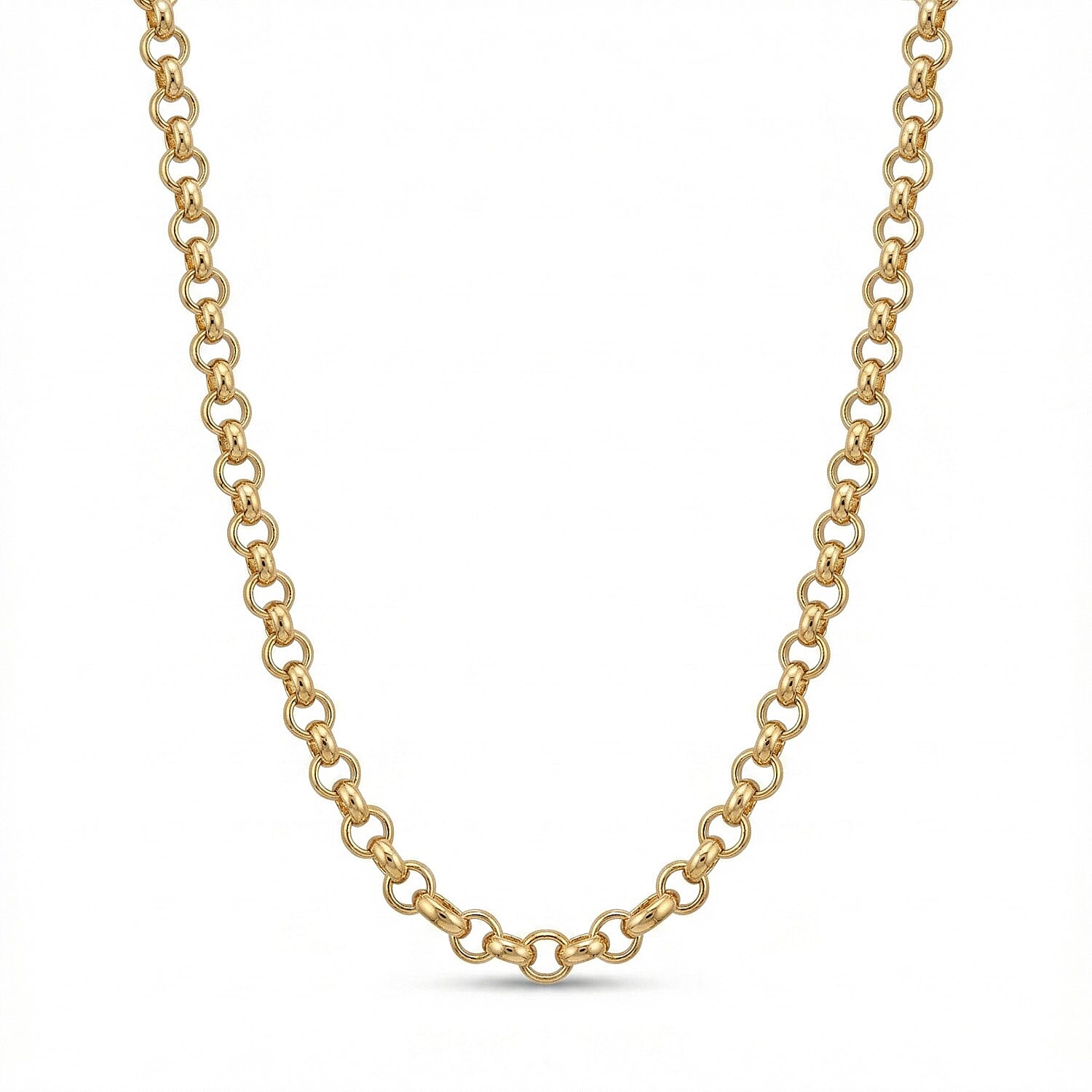 ITALIAN ROMA CLOSEOUT BUY - 9K Yellow Gold Belcher Necklace  (Size - 22) with Lobster Clasp, 8519071 0