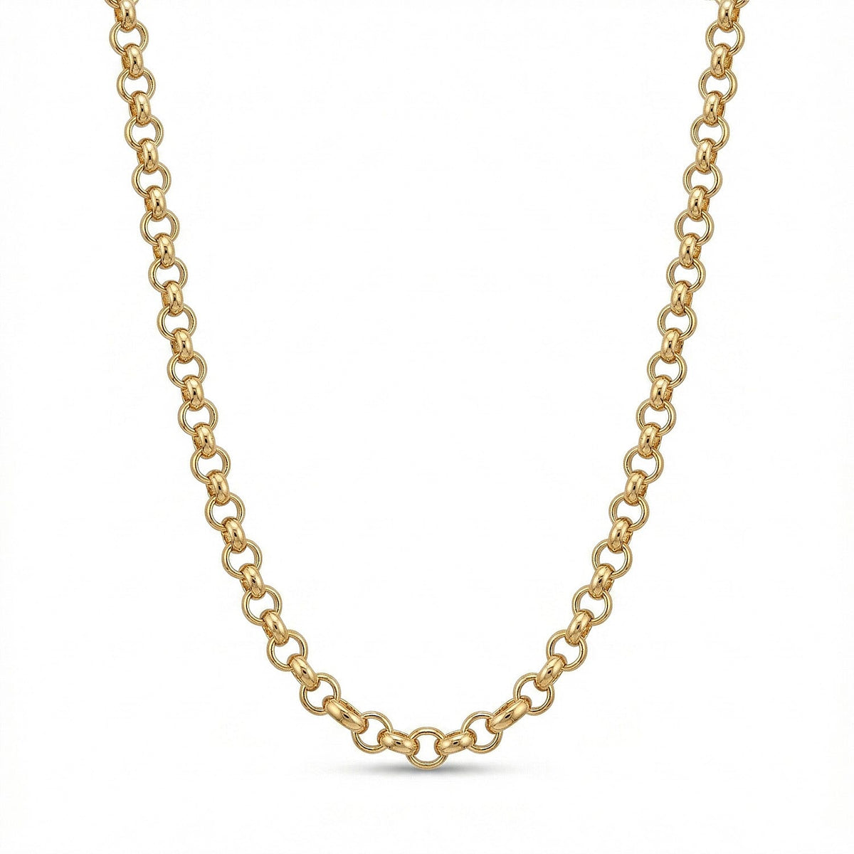 ITALIAN ROMA CLOSEOUT BUY - 9K Yellow Gold Belcher Necklace  (Size - 22) with Lobster Clasp - Gold Wt 10.25gm