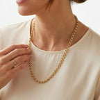 ITALIAN ROMA CLOSEOUT BUY - 9K Yellow Gold Belcher Necklace  (Size - 22) with Lobster Clasp - Gold Wt 10.25gm