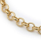 ITALIAN ROMA CLOSEOUT BUY - 9K Yellow Gold Belcher Necklace  (Size - 22) with Lobster Clasp - Gold Wt 10.25gm