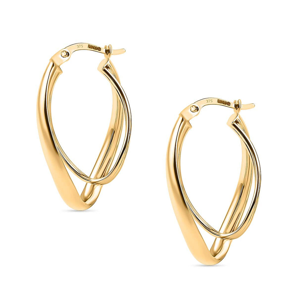 Vicenza Close Out - 9K Yellow Gold Earring with Clasp, Gold Wt.2.60 Gms.