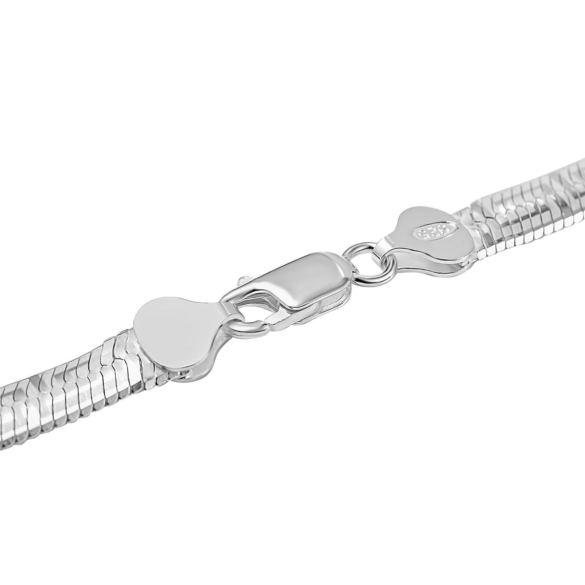 Vegas Closeout - Sterling Silver Greek Key Herringbone Necklace (Size - 20), Silver Wt. 23.74 Gms 7566691 2
