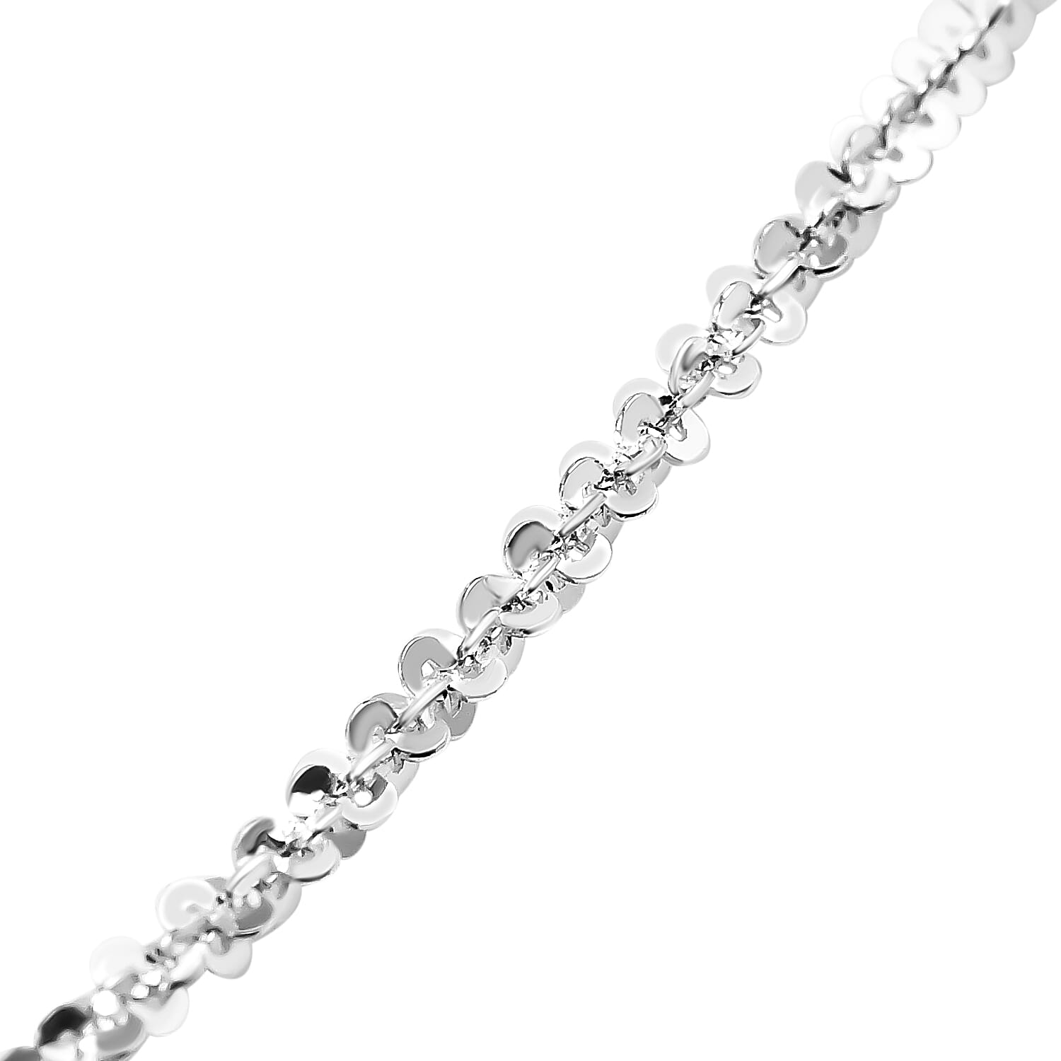 Vicenza Close Out- Sterling Silver Diamond Cut Rock Chain (Size - 30). 7566755 2