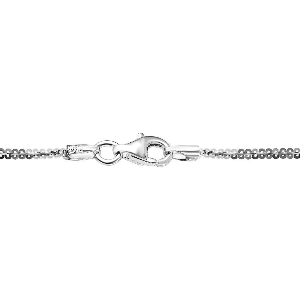 Vicenza Close Out- Sterling Silver Diamond Cut Rock Chain (Size - 30).