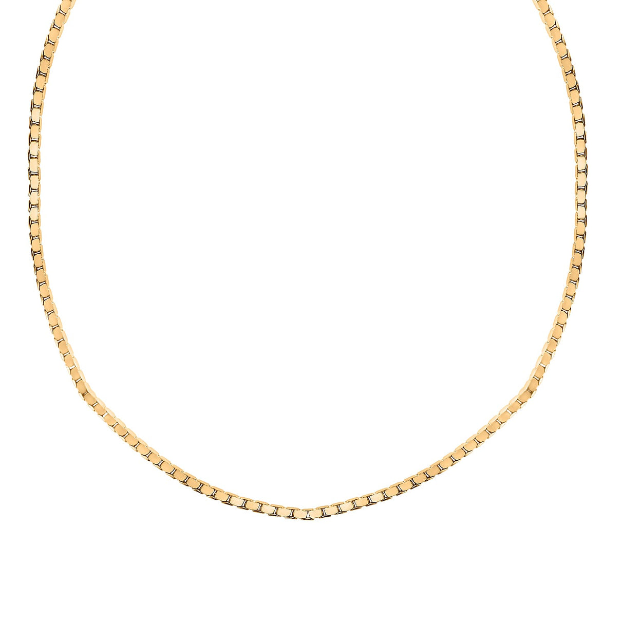 Vicenza Closeout - 9K Yellow Gold Box Necklace (Size - 20) Gold Wt. 3.10 Gms 7711137 1