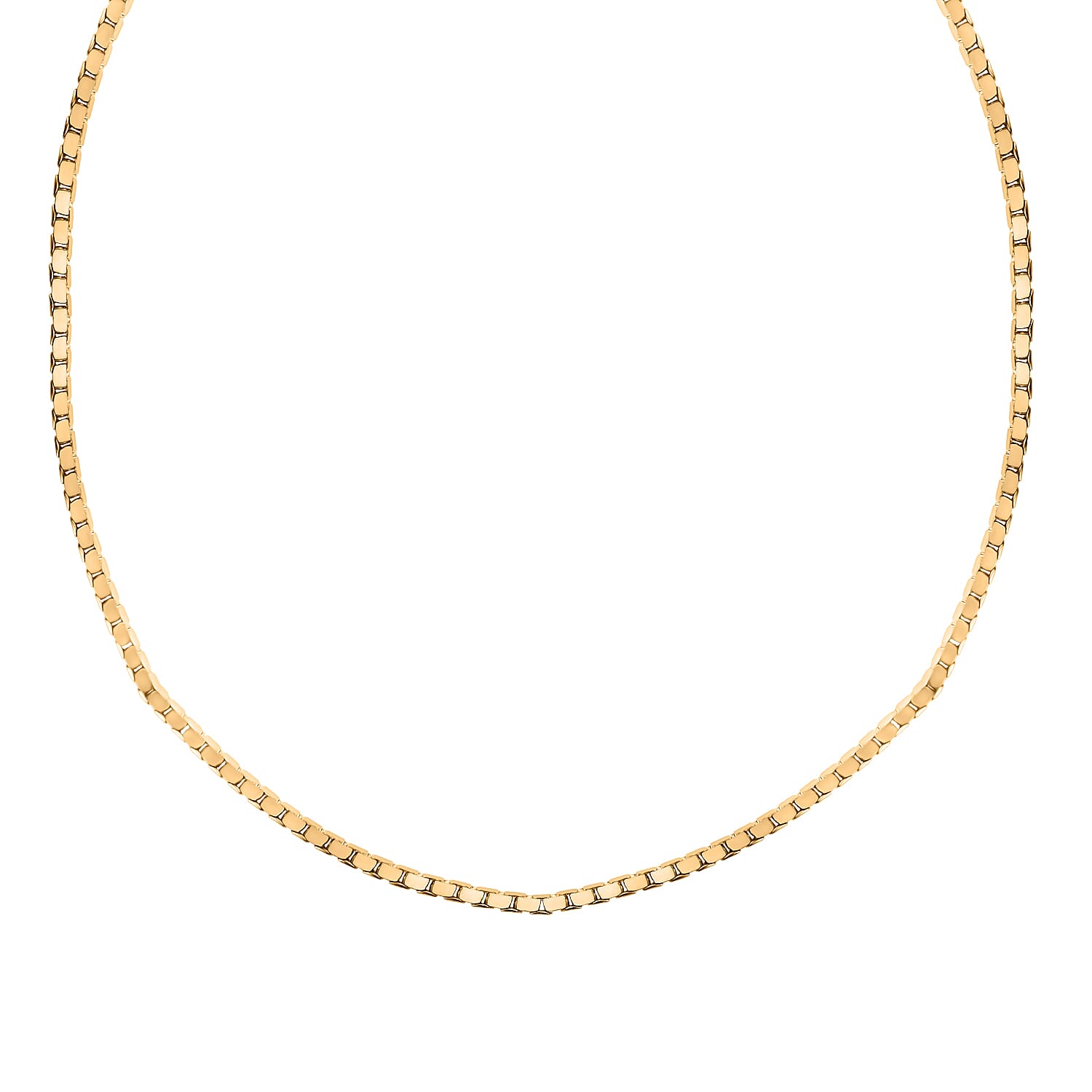 Vicenza Closeout - 9K Yellow Gold Box Necklace (Size - 20) Gold Wt. 3.10 Gms 7711137 1