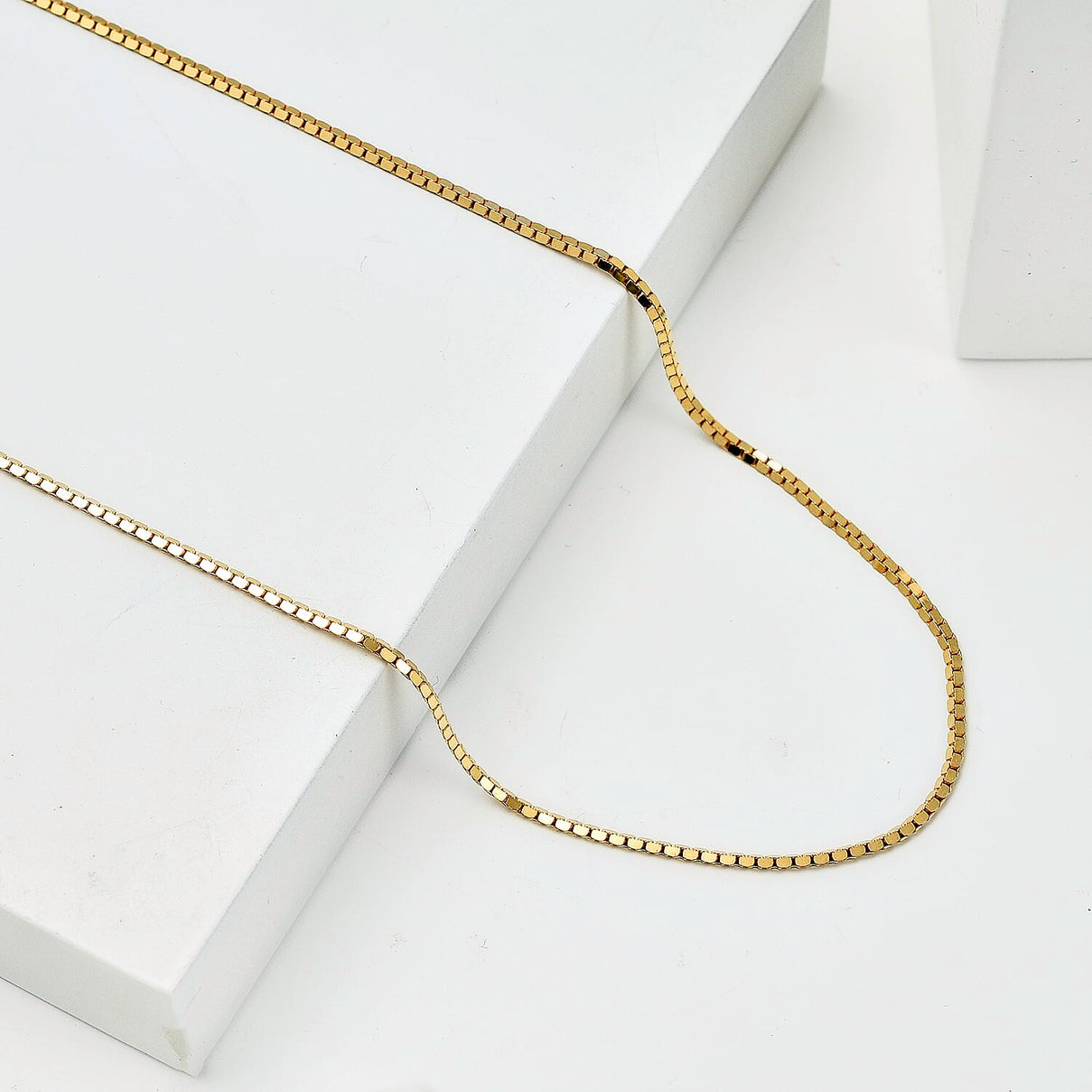 Vicenza Closeout - 9K Yellow Gold Box Necklace (Size - 20) Gold Wt. 3.10 Gms 7711137 3