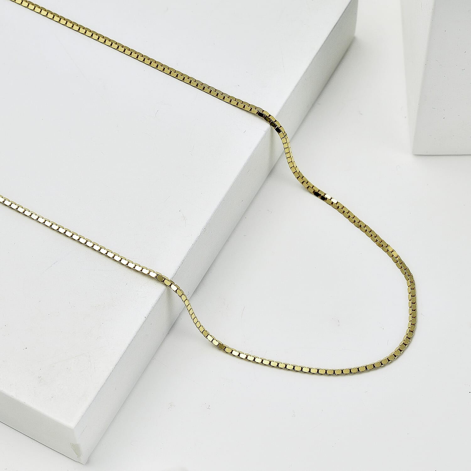 Vicenza Closeout - 9K Yellow Gold Box Necklace (Size - 20) Gold Wt. 3.10 Gms 7711137 3