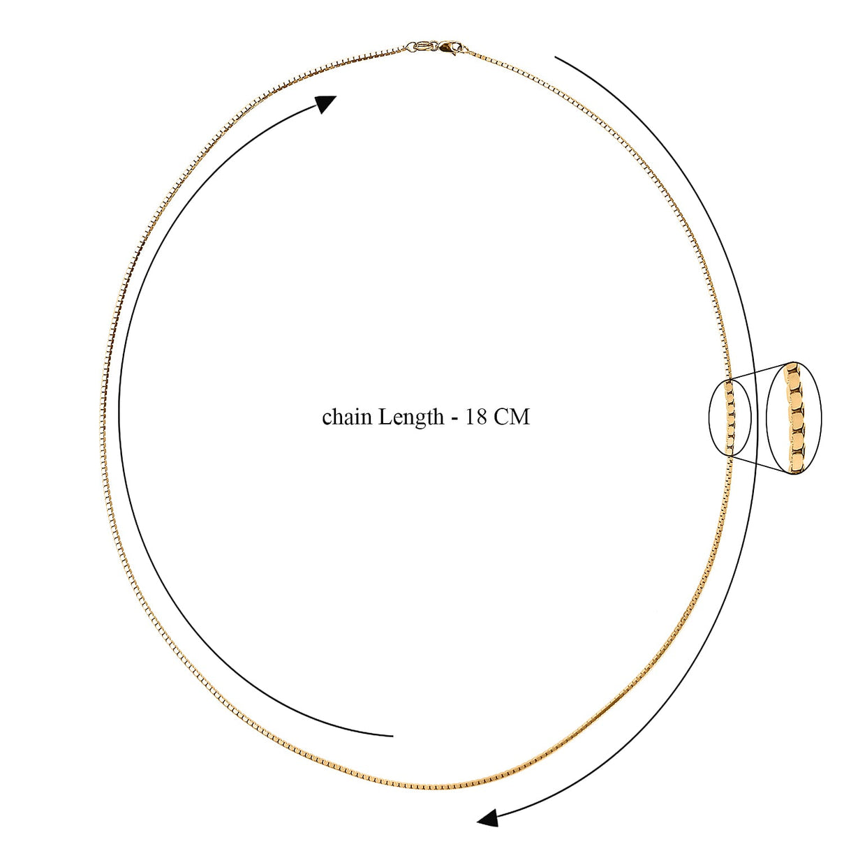 Vicenza Closeout - 9K Yellow Gold Box Necklace (Size - 20) Gold Wt. 3.10 Gms 7711137 5