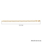 Vicenza Closeout - 9K Yellow Gold Curb Bracelet (Size - 8.5), Gold Wt. 5.10 Gms