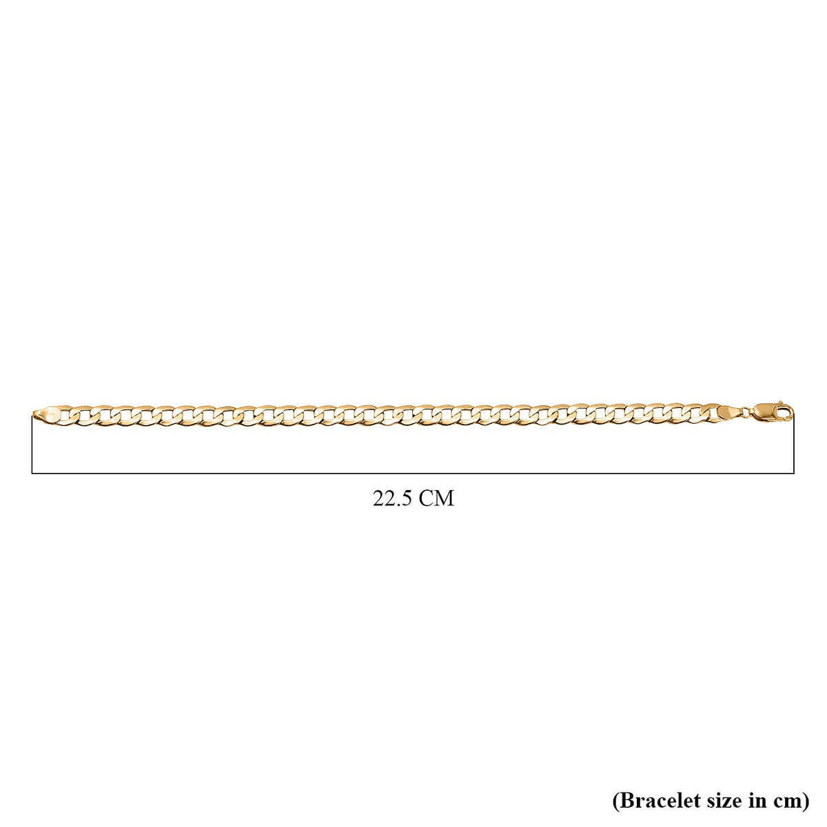 Vicenza Closeout - 9K Yellow Gold Curb Bracelet (Size - 8.5), Gold Wt. 5.10 Gms 7712235 5